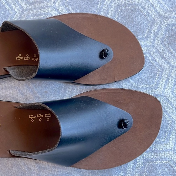 Aerosoft Orthopedic Flat Sandals Black/Brown Women’s Sz: 41 EU. (10 US) - Picture 3 of 12